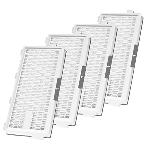 LTWHOME Ersättning HEPA-filter för Miele dammsugare AirClean SF-HA 50 filter, S4000, S5000, S6000, S8000 (paket med 4)