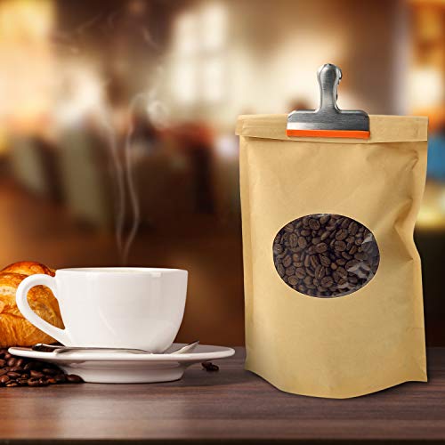 Coideal Food Storage Bag Clips - 8 Pcs Large 3 Inch Metal Freezer Clips With Rubber for Kitchen, Coffee, and Chips - Image 6