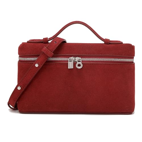 Image of Rejolly Crossbody Bag for Women Small Top-Handle Leather Pouch Purse Shoulder Handbag