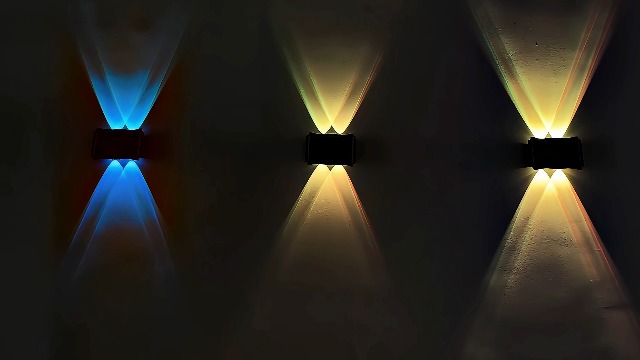 ライト・ランタン Valo shade IN-EI YAMATOYA Y'S CASA WONYO 4LED Multi-Color Solar Wall Lights, Up and Down