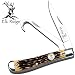 Elk Ridge - Outdoors Gentleman's Knife - 3.75-in Closed, 2.75-in Stainless Steel Blade and Gut Hook Blade, Jig Bone Handle, Trapper, Hunting, Camping, Survival, EDC, - ER-436I