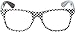Produktbild schwarz weiß karierte Brille