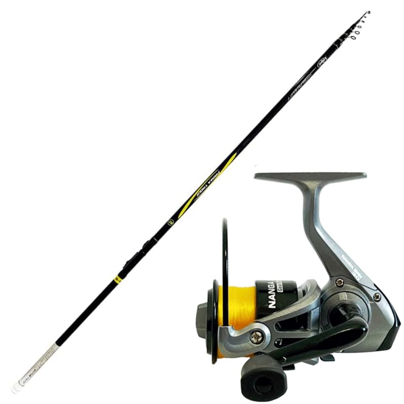 Kolpo combo pesca trota lago tremarella recupero canna in carbonio 6-15 gr + mulinello