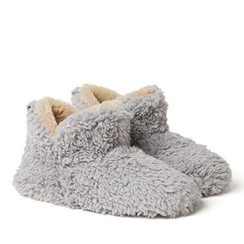 Dearfoams Women's Chelsea Faux Fuzzy Sherpa Indoor House Bootie Slipper3