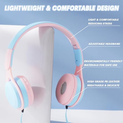 Auriculares con cable infantiles plegables que cuidan su audición 4