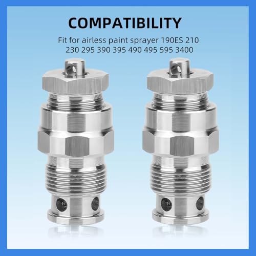 Image of 235014 Prime Spray Drain Valve Kit （2Pack） | Fits for Graco 210 230 295 390 395 490 495 595 3400 Airless Paint Sprayer replacement parts
