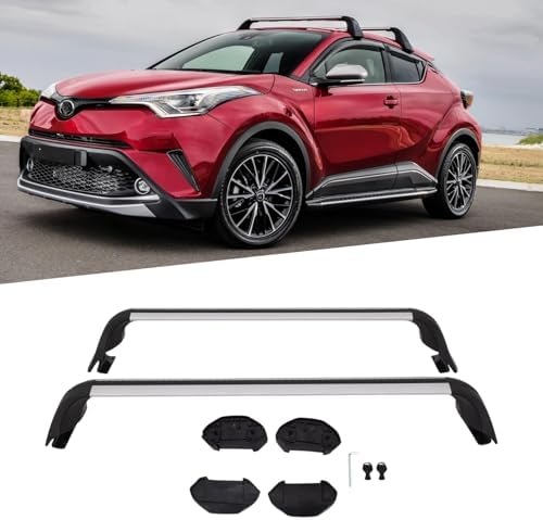 Amazon.com: POWECHOX Black Roof Rack Cross Bars Compatible with Toyota ...