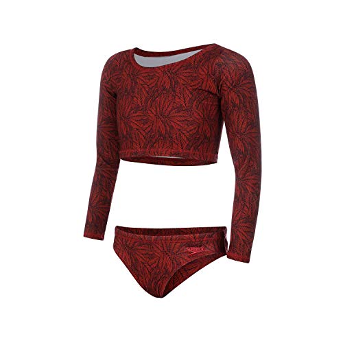 Speedo Sunkini Leaf Kids Meninas 14 Rosa