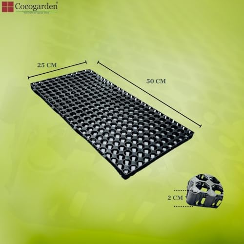 Image of Cocogarden Garden Drain Cells Thickness (20 mm) Pack of 4 for Terrace, Outdoor, Kitchen Gardening | Highly Durable & Polypropylene Drain Cells