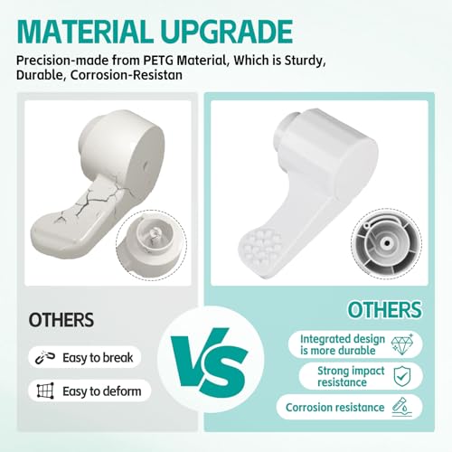 Image of Upgraded Heavy-Duty Foot Pedal for Dome-tic 300 /310 /320 /321 RV Toilets - Rigid Plastic Replacement with High Impact Resistance - Direct Fit, No Tools Required