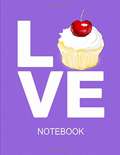 Notebook. For Cupcake Lover. Blank Lined Notebook Planner Journal Diary