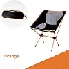 Folding Camping Chairs,Compact Folding Lightweight Chairs Heavy Duty,Outdoor Fishing Beach Camp Picnic Concert Hiking,Camping Chairs with Carry Bag,3black (2orange)