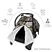 Baby Car Seat Canopy Cover for Mom, Soft Breathable Nursing Breastfeeding Covers Multi Use Stroller Sun Shade Newborn Shower Gift，Plant On Stone Wall