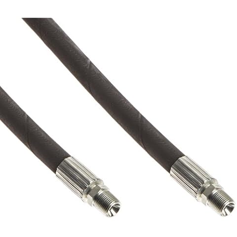 Apache 98398250 3/8" x 96" 2-Wire Hydraulic Hose Male x Male Assembly, Black, L Cover