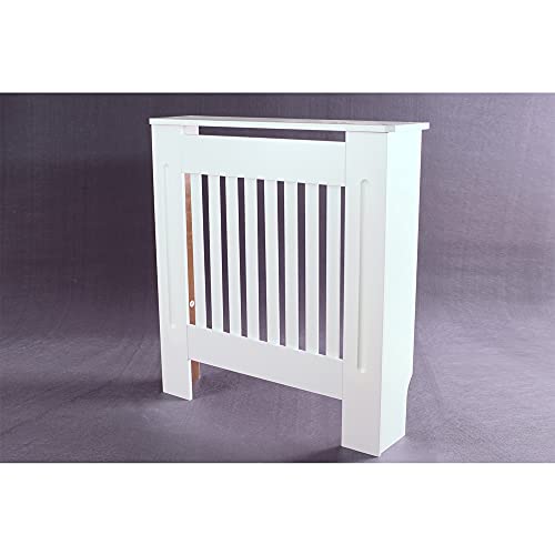 AUTOFU MDF Radiator Cover (Small) ，White Painted Protective Cover for Home Heaters & Radiators ，78cm (L) x 81.5cm (H)