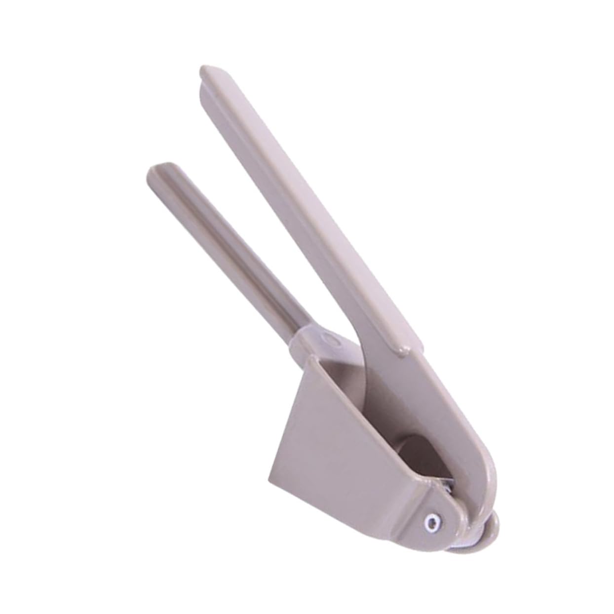 JECOMPRIS Multifunction Garlic Press Slicer Ergonomic Alloy Mincer for Easy Crushing for Garlic Ginger and Nuts Grey Kitchen Gadget with Chamber for Efficient Use