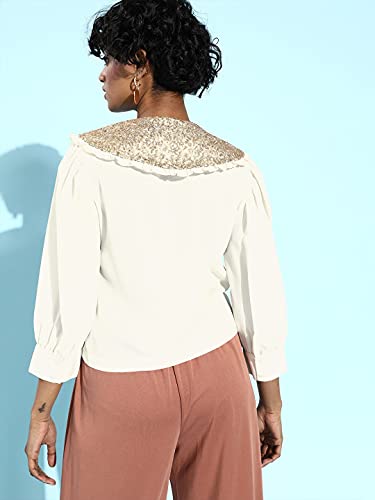 Image of Rare Women's Solid Regular Fit Blouse