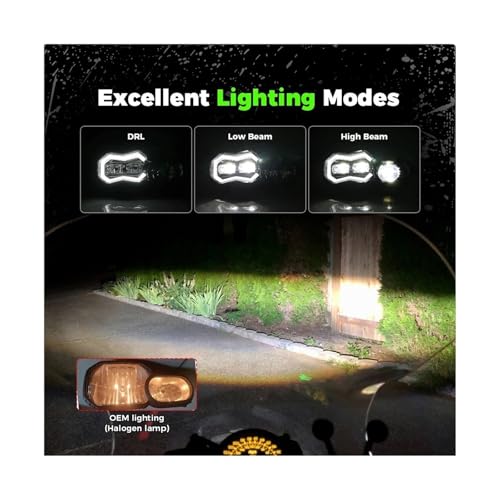 Phares LED Moto E24 Haute Visibilité pour BMW F800GS Assemblage