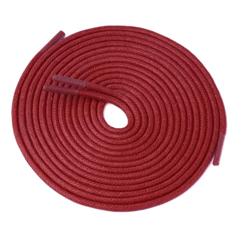 Image of Handshop 3 Pairs Dress Shoe Laces | 3 /32 inch Thin Round Waxed Shoelaces | Polished waxed sheen, tightly woven cotton, secure tie, for oxfords, derbies and chukka boots, 23 inch-63 inch sizes and 15 colors