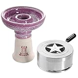 malventee Farbtupfer - Der obere Teil des Miray Phunnels ist farbig glasiert. Verleihe dem Design deiner Shisha mit dem passenden Kopf einen ansprechenden Farbtupfer. Erfreue dich anschließend an der einfachen Reinigung. Dank der glasierten Oberfläche, welche Anhaftungen von Molasse und Ruß minimiert, wird diese deutlich erleichtert.