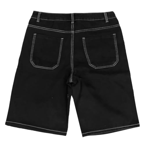 Men's Loose Fit Denim Jeans Comfortable Casual Stretch Pants for Daily Wear with Classic4