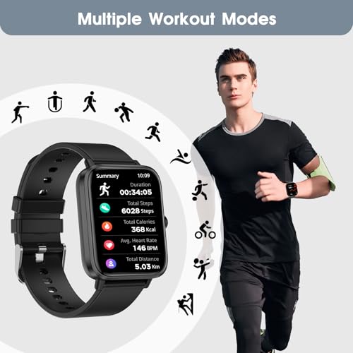 Fttmwtag Smart Watch For Android Iphone-Call Receive/Dial/Read Message/Ai Control-1.83 Inch Hd Screen-Ip67 Waterproof Fitness Smartwatch-Blood Pressure/Heart Rate/Spo2/Sleep Monitor-Sport Tracker For Women Men thumb #6