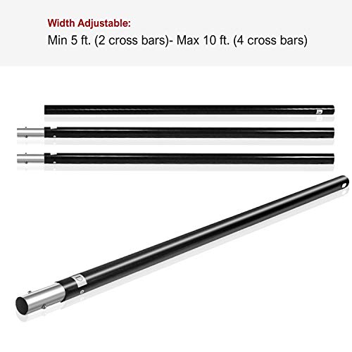 Limostudio 10 Ft Wide Crossbar, 4-Section, Photography Lighting Muslin Backdrop Support Crossbar, Wide Compatibility, Agg1783 #TOP3