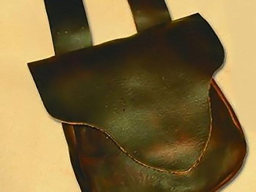 Beavertail Bag Possibles Shooters Leather Bag Kit MUZZLELOAD Black Powder Hunting