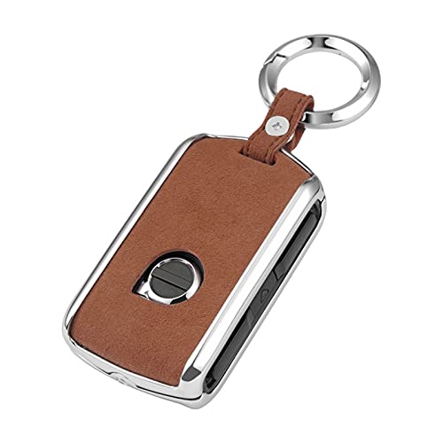 LWLD Voiture Protege Télécommande Anneau Porte Clé Porte-clés De Coque De Voiture en Cuir Véritable De Mode Véritable pour Volvo XC40 XC60 XC90 V90 S90 2018 Porte Clef (Couleur : C) Cover