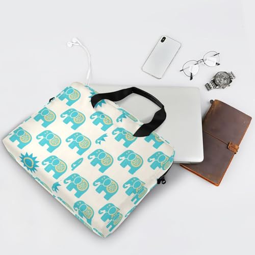 Maletín para portátil 15.6" con estampado boho elefantes miniatura 7