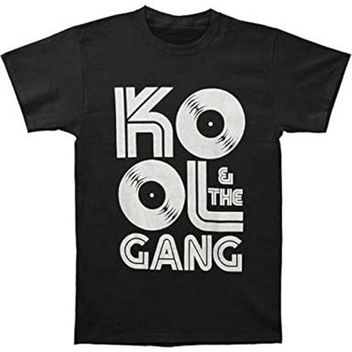 Photo de HANXI Kool and The Gang Records Logo Mens T-Shirt Black XL