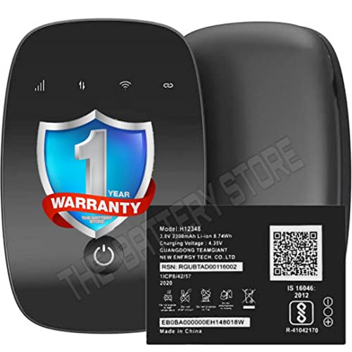 Image of THE BATTERY STORE Original Compatible for Jio WiFi Battery H-12348 Reliance Jio WiFi Dongle /Airtel WiFi / M2S Fi 2 / Wireless Router 4g FI2 / M2 hot spot Battery with 1 year warranty (FOR WIFI 12348)
