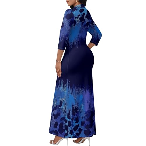 Image of PinkPatty Women's Modest Bodycon Maxi Dress 3 /4 Sleeve Semi Formal Outfits
