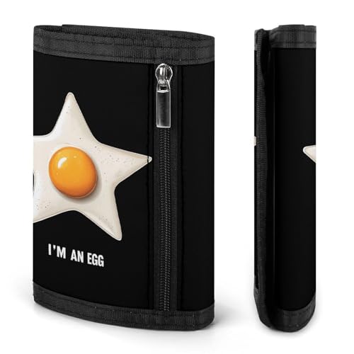 Im An Egg Fried Egg Trifold Wallet Slim Credit Card Holder Minimalist Front Pocket Money Clip for Women Men3
