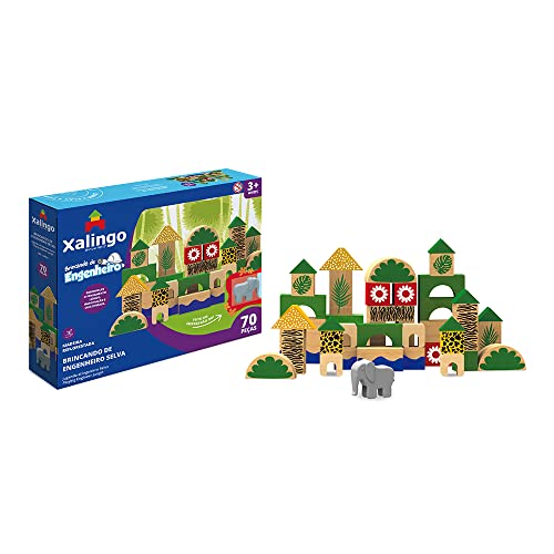 Brincando de Engenheiro Selva 70 peças Xalingo