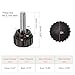 HARFINGTON 10pcs Knurled Clamping Knobs Thumb Screws M4 x 12mm Metric Male Thread 13mm Matte Plastic Head 304 Stainless Steel Stud Hand Threaded Knob Thumbscrew Handle, Black