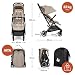 hauck All-in-One Reisebuggy Set, Flugzeug Handgepäck, Fly N Care Mocha