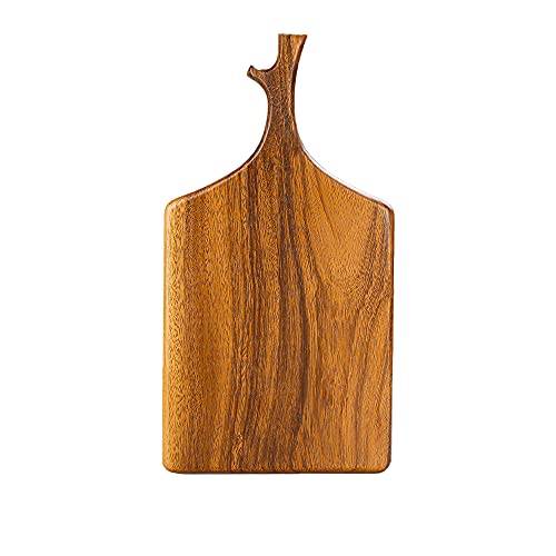 Le-Hoki Large Charcuterie Cutting Boards, Walnut Wood,Cheese Board Serving and Cutting Tray with Easy-grip Handle, Non-BPA, Durable and Easy to Wash