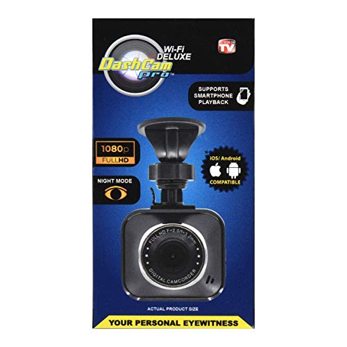 As Seen On TV Smart WiFi Dashcam Pro, Black - Portable