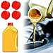 Ywdiml 5 Gallon Car Gas Can Cap, 4PCS Coarse Thread Vehicles Fuel Cap Replacement for Gasoline, Portable Fuel Tank Lid for Improved Sealing Transportation, Fit Most 1/2.5/10 Gallon Gas Can (Red)