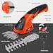 POSENPRO 7.2V 2-in-1 Cordless Hedge Trimmers Electric Grass Trimmer Shrubbery Trimmer Handheld Shrub Shear Rechargeable Lithium-Ion Built-in Battery Power Hedge Trimmer