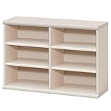 大洋 本棚 ライトベージュ 幅86.5x奥行31x高さ60cm カラーラック NC6090