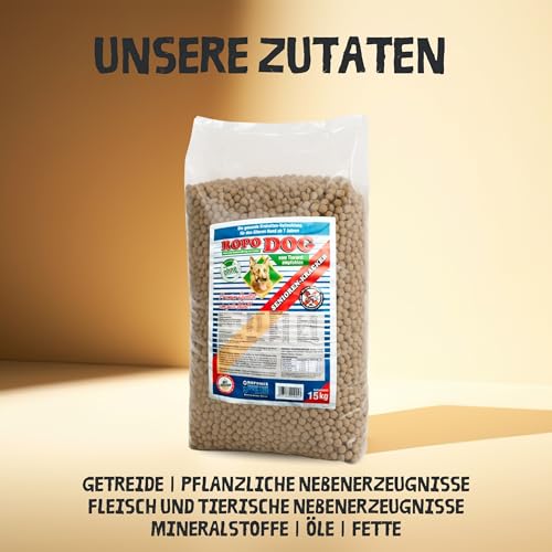 Ropo Dog Hunde Trockenfutter 15 kg – für ältere Hunde ab 7 Jahren, Senioren-Kräcker Vollnahrung mit Lecithin, leicht verdaulich, ohne künstliche Zusätze, Premium-Qualität für alle Rassen