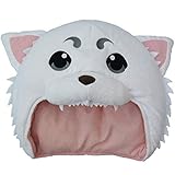LoliMiss Gintama Sadaharu Cosplay Hat Cute Stuffed Plush Hat Costume Prop (White)