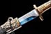 LOONGSWORD Blue Blade Xiuchun Dao | Hand-Forged High Manganese Steel Chinese Saber | Traditional Longquan Craftsmanship | Ideal for Martial Arts Practice, Display, and Gifting | 39