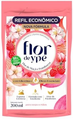 Ypê - Sabonete Líquido Flor de Maçã e Framboesa 200ml (REFIL)