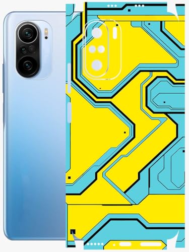 Image of AtOdds - Full Body Back Screen Guard Protector Film - Lamination Wrap Skin Sticker Compatible with XIAOMI Mi 11X PRO | Scratchproof Matte Finish (YellowLane)