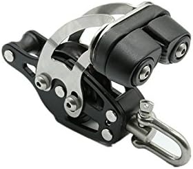Blue Shark-Sailing Sailboat Pulley Blocks Ball Bearing 38mm Becket Cam Block 2263
