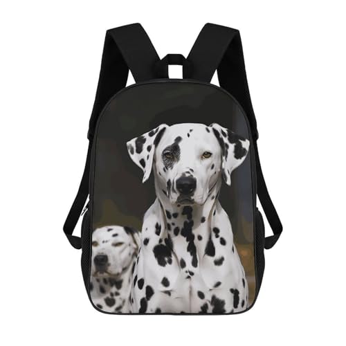 Dalmatian Dog Lightweight Backpack Casual Carry On Laptop Backpack,Hiking Bag for Camping Sports Work