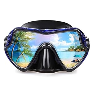 Mascara Buceo Adulto, Equipo de Buceo Profesionales con Vista Amplia for Men Women Mascara Snorkel, Gafas Buceo en Silicon para Adultos, niños y niñas